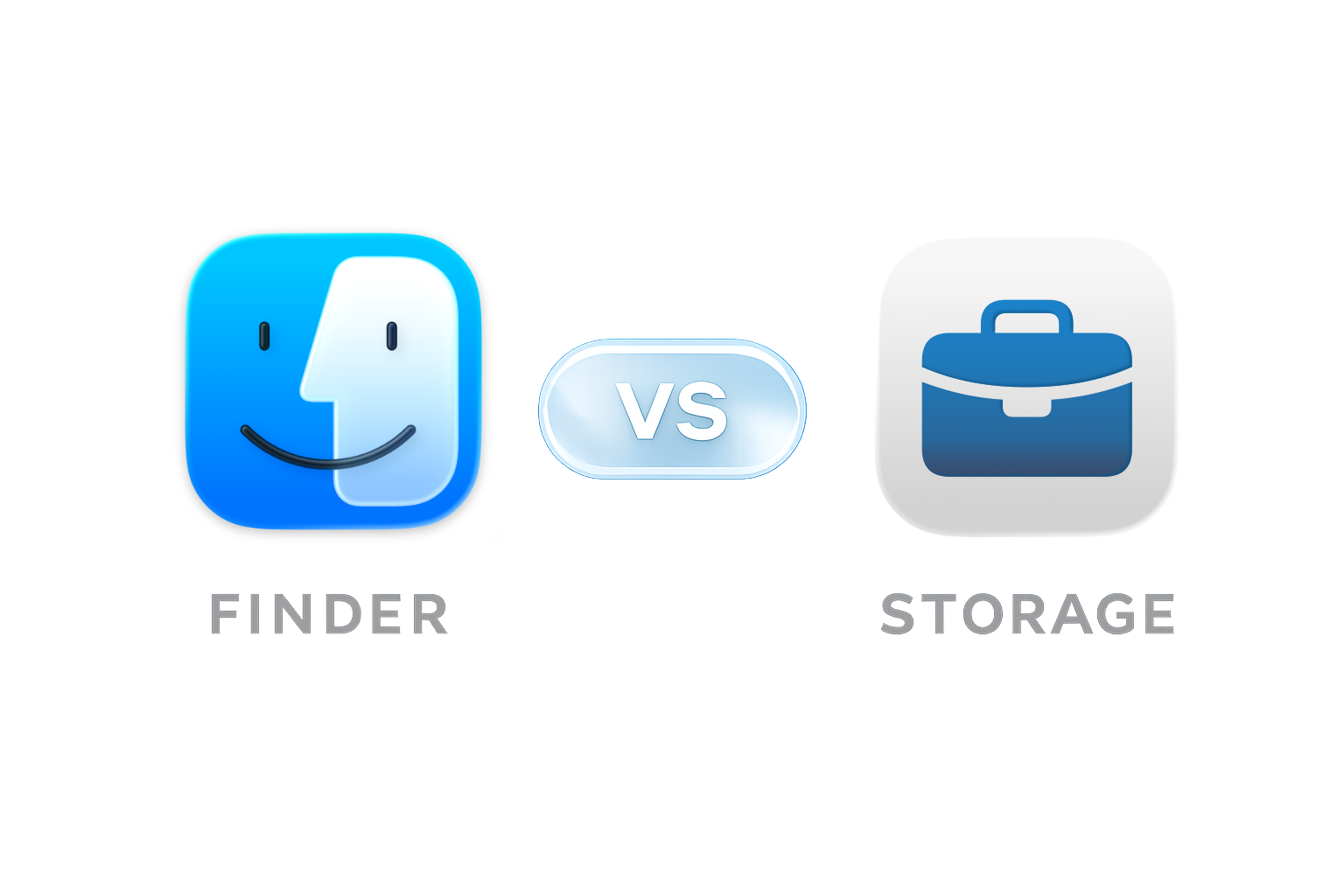 Finder vs Storage